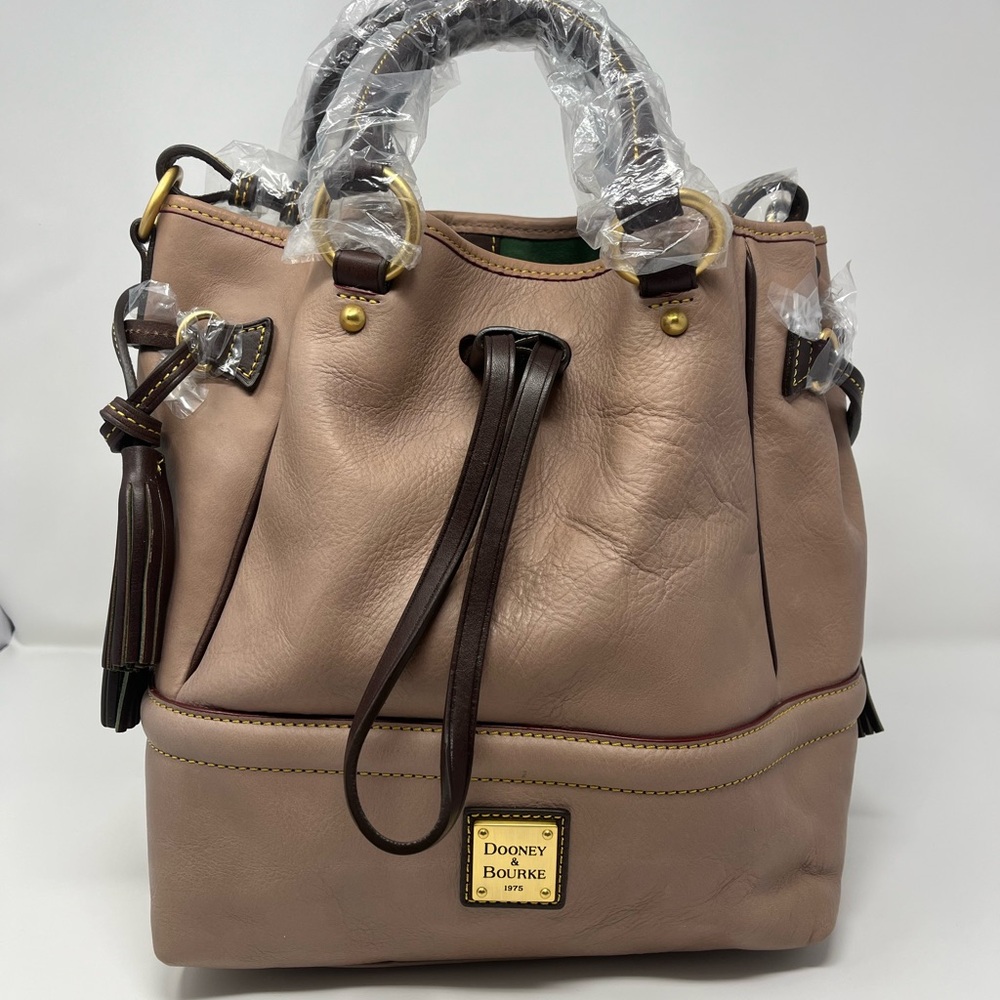 Dooney & Bourke Buckley Leather Bag - Mushroom - Picture 2 of 12